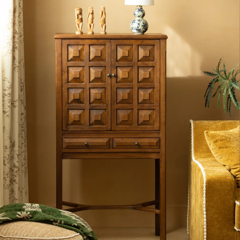 Pando Cabinet Jewelry Cabinet Bedroom Living Room Bucket Side High Middle Antique Retro Storage