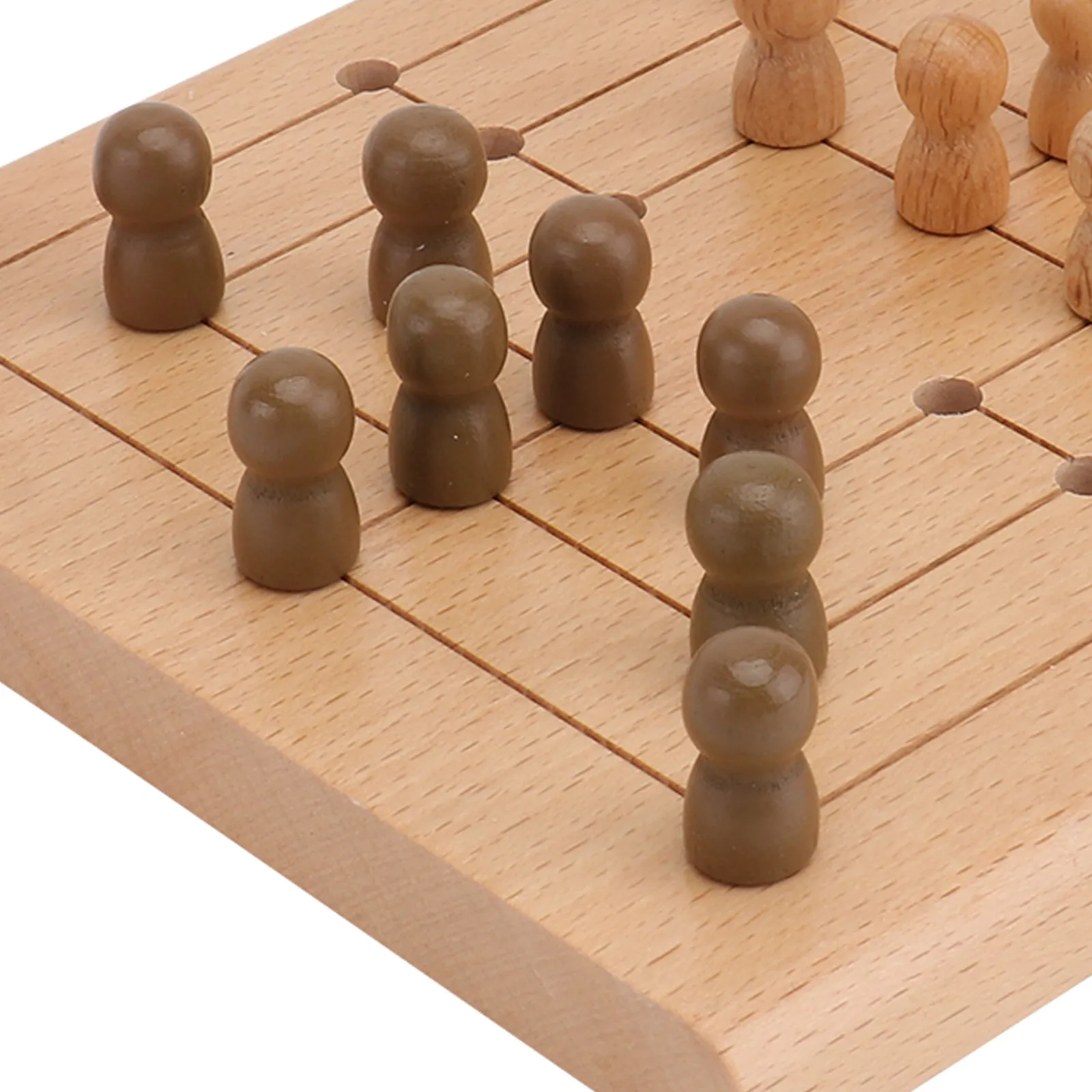 1Set Children Party Wooden Chessboard Board Game Plaything Educational Entertainment Plaything to Improve Observation and