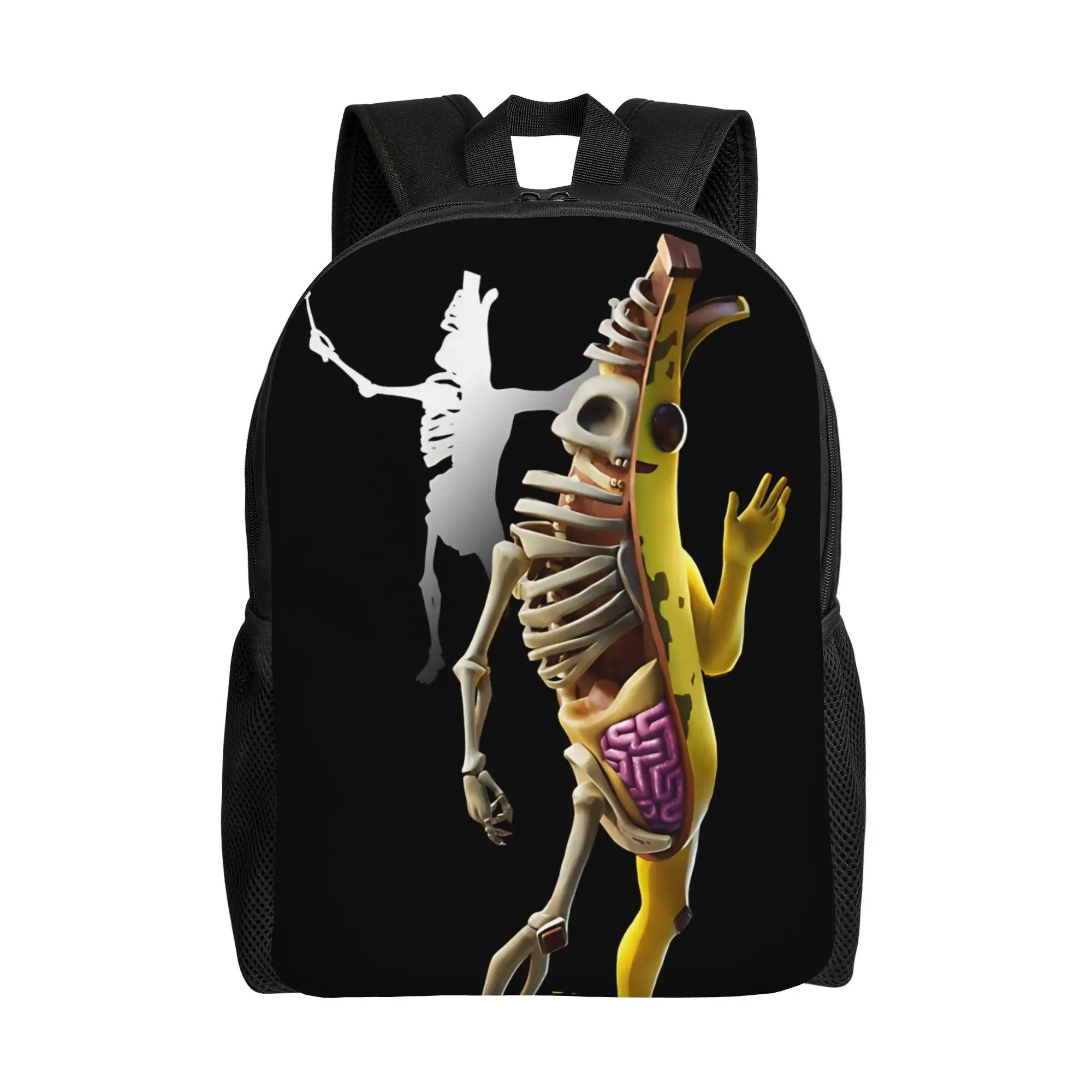 Banana Peely Battle Royale Character Backpack Game  Fun Backpacks Women Men University Big High School Bags Custom Rucksack