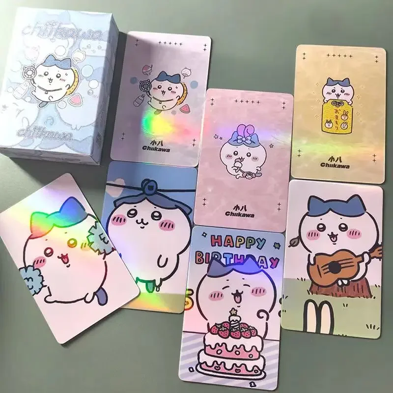 50 stuks Chiikawa presa Pris Itt Laser kleine kaarten, schattig Hachiware randapparaat ómraca foto LOMO kaarten decoratieve geschenken collectie decoratie