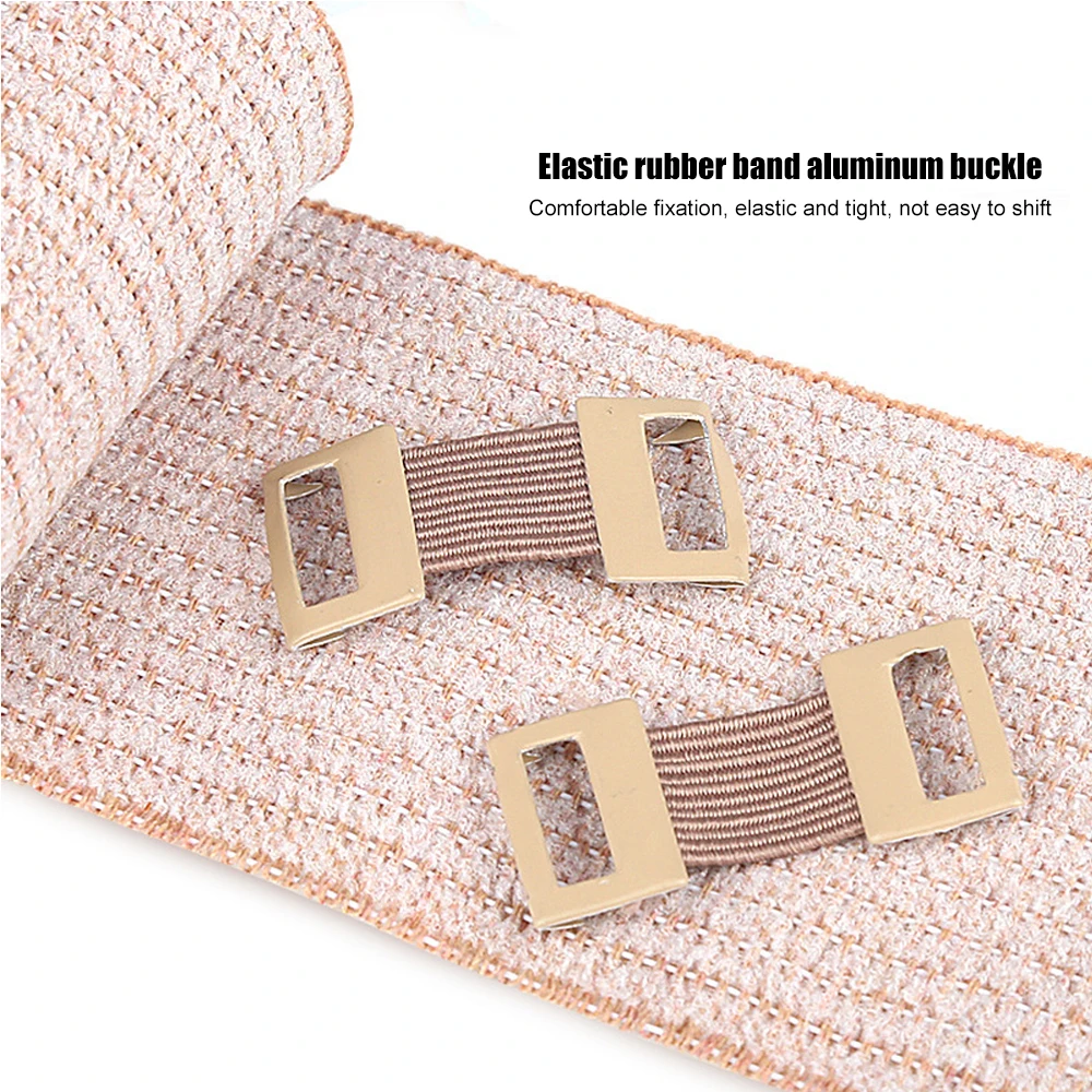 1Roll Medical Elastic Bandage Wrap Women Men Sports Compression Bandage Roll with Clip Wrist Elastic Bandage Ankle Knee Wrap