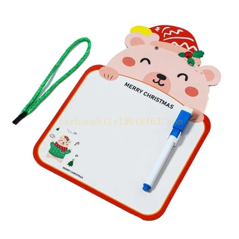 62ka 4pcs pizarra navideña tablero memorando colgante tablero tareas lista tareas tardías doble para para