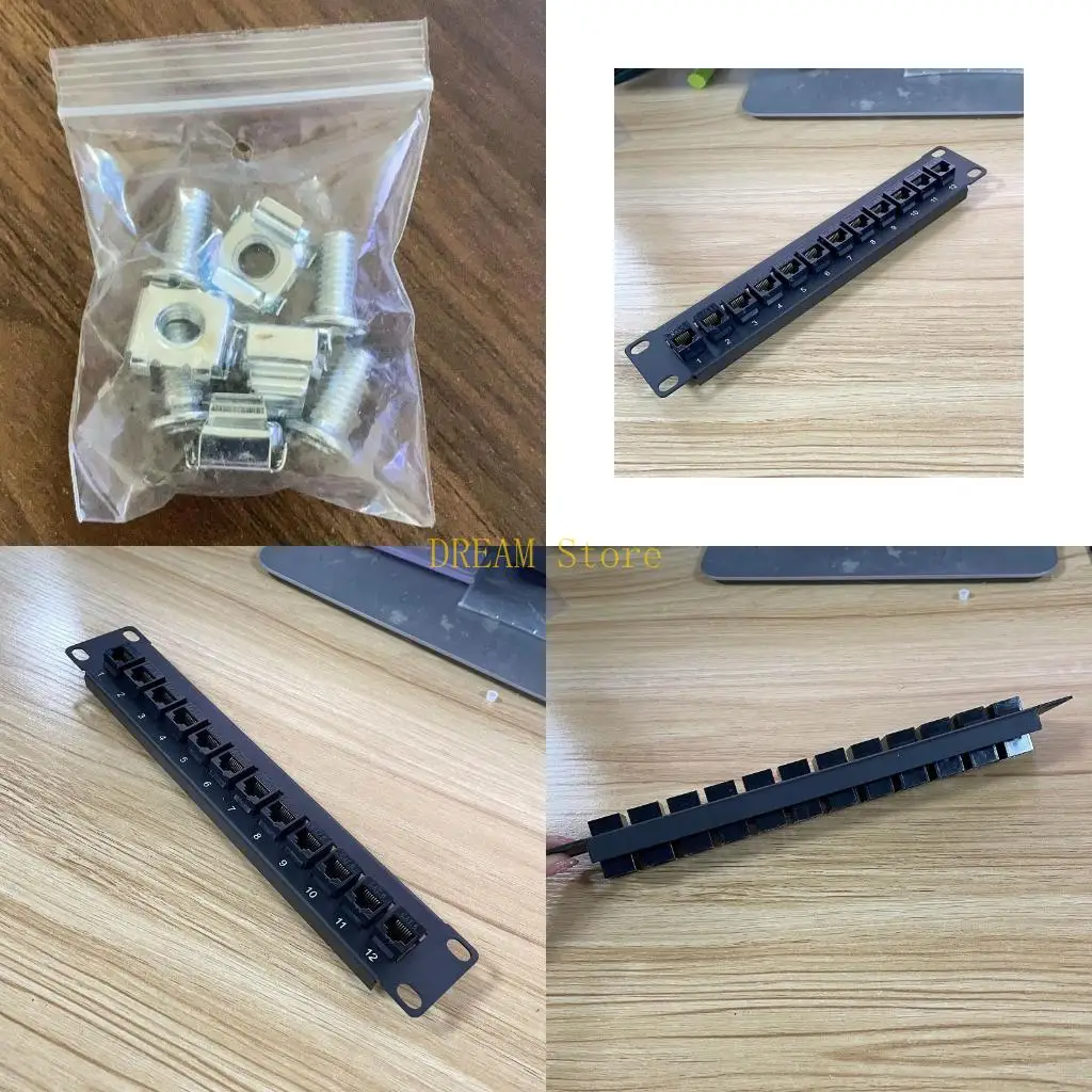 

Patch Panel 12 Port CAT6 with Inline Keystone 10G Pass-Thru Coupler Patch Panel best sale