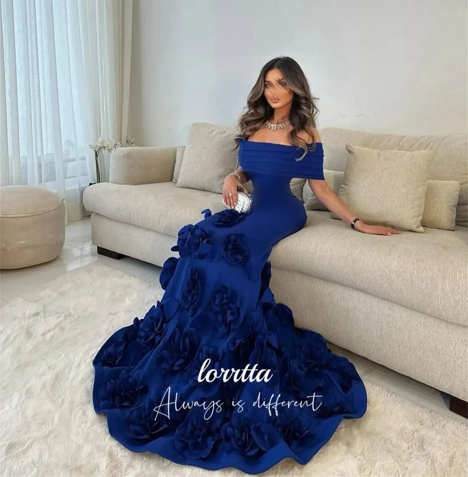

Lorrtta Customized Sharon Happy Evening Dresses Luxury Women Evening Dress Elegant Party Dresses for Special Occasions Mermaid