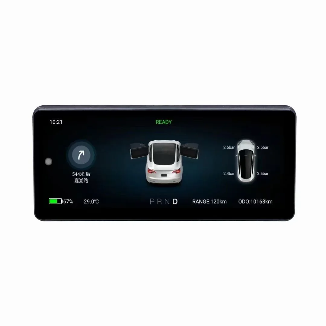 10.25 Inch Center Screen HUD Smart Control LCD 720p Dashboard Digital Performance Screen for     Model 3YSX
