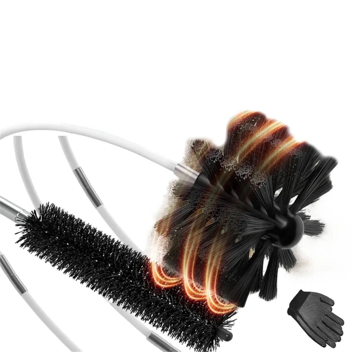 32 Feet Dryer Vent Cleaner Kit, Lint Remover, Chimney Brush, Drill Compatible Dryer Vent Cleaning Dryer Vent Cleaning