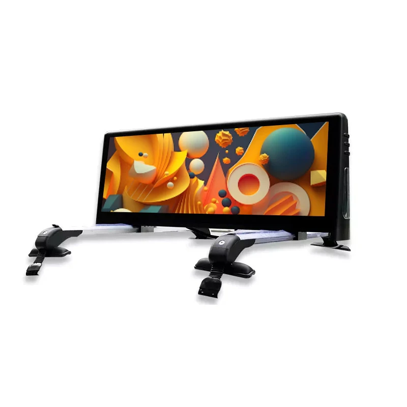 P2.5 مقاوم للماء شاشة الإعلان في الهواء الطلق سيارة أجرة شاشة Led علوية 4G واي فاي التحكم سيارة أجرة Led عرض شاشة سقف السيارة العلوي