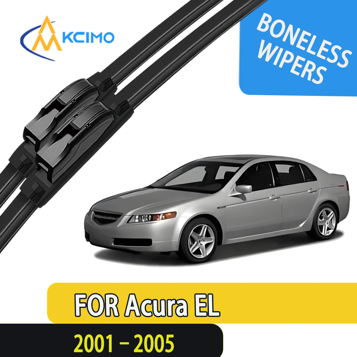 

2pcs Quality Windscreen Silent Black Car Rain Brush Suitable for Acura EL 2001-2005 Front Windshield Auto Wipers Blade Brushes