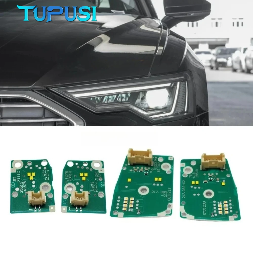 

Белые платы DRL для Audi A6 C8 2019-2021: модуль светодиодных фар, дневных ходовых огней и указателей поворота