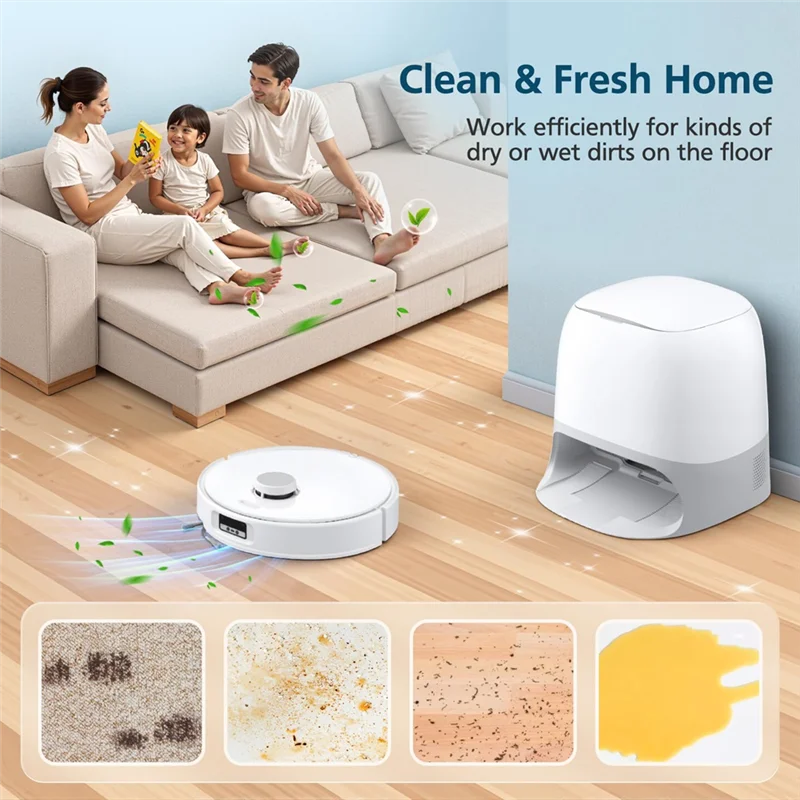 مجموعة قطع غيار كاملة من BAAM لـ Roborock Qrevo Curv/Edge مع فرشاة رئيسية ومنصات ممسحة وأكياس مكنسة كهربائية