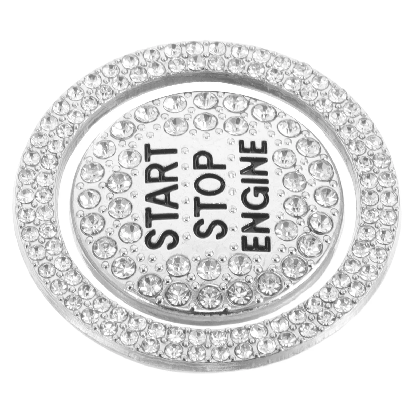 

Car Engine Start Button Cover Rhinestone Push Start Protector Anti-Scratch Key Ignition Decoration Universal Car Interior