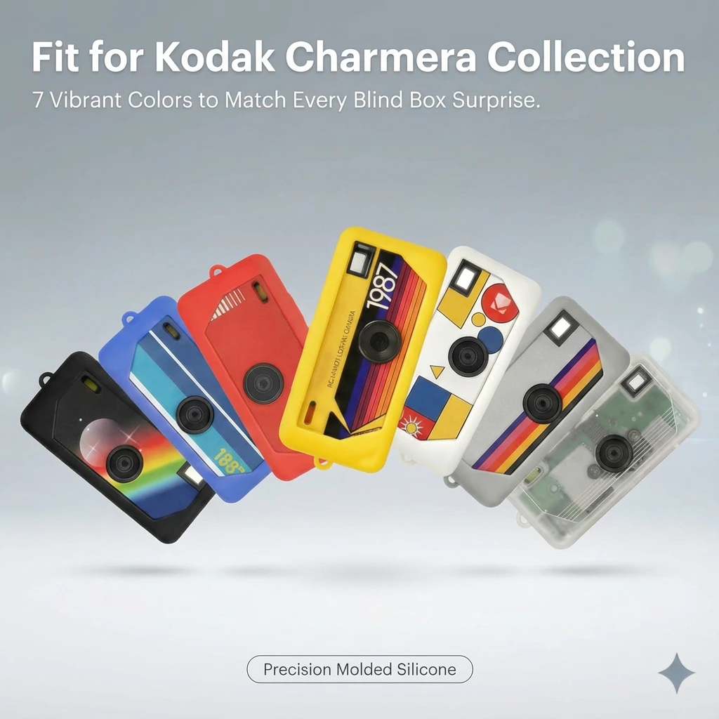Silicone Case for Kodak CHARMERA Keychain Digital Camera Blind Box, Photo Mini Keychain Camera Sleeve   (Camera NOT Included)