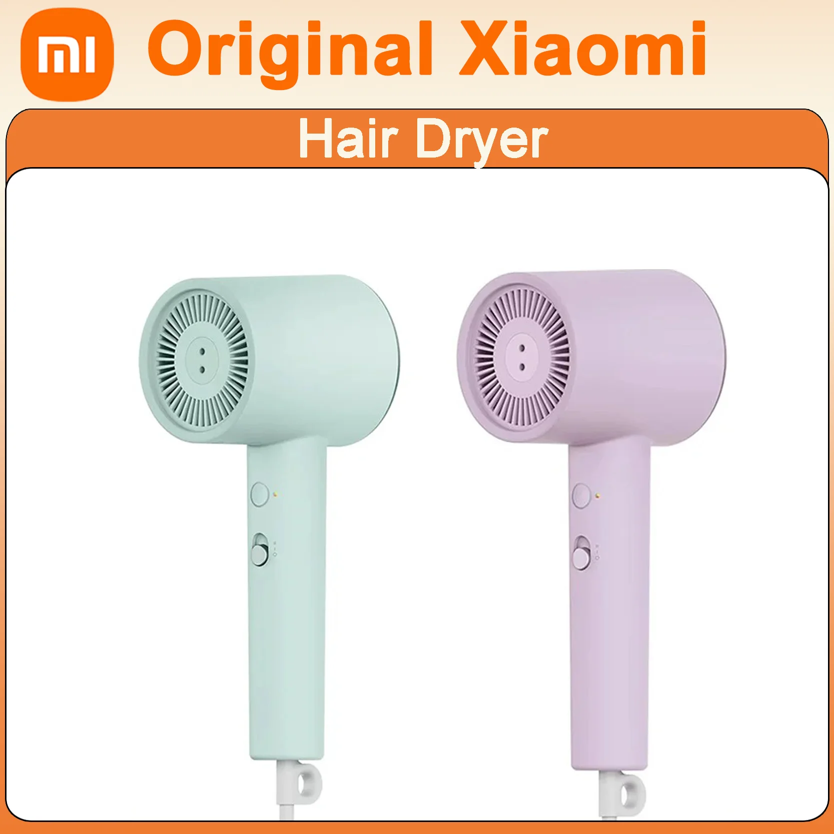 

Оригинальный фен Xiaomi MIJIA H301, 100 миллионов отрицательных ионов, ветер 25 м/с, 57 ℃ Постоянная температура