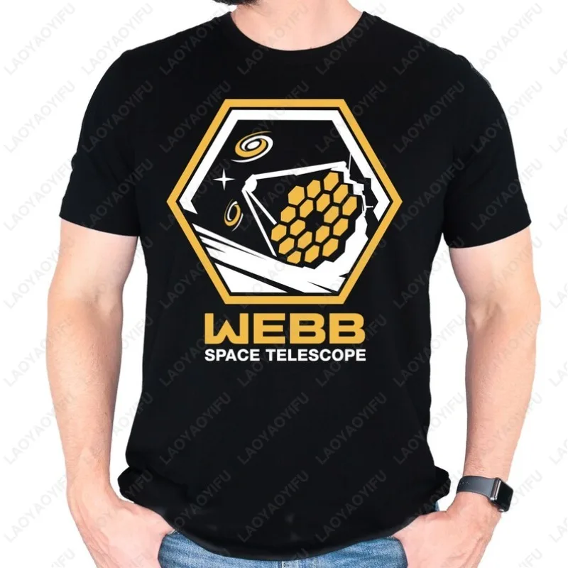 Camisetas de algodón JWST con telescopio espacial James Webb, Camisetas de moda creativas y divertidas para hombres y mujeres, camiseta Hipster de moda urbana