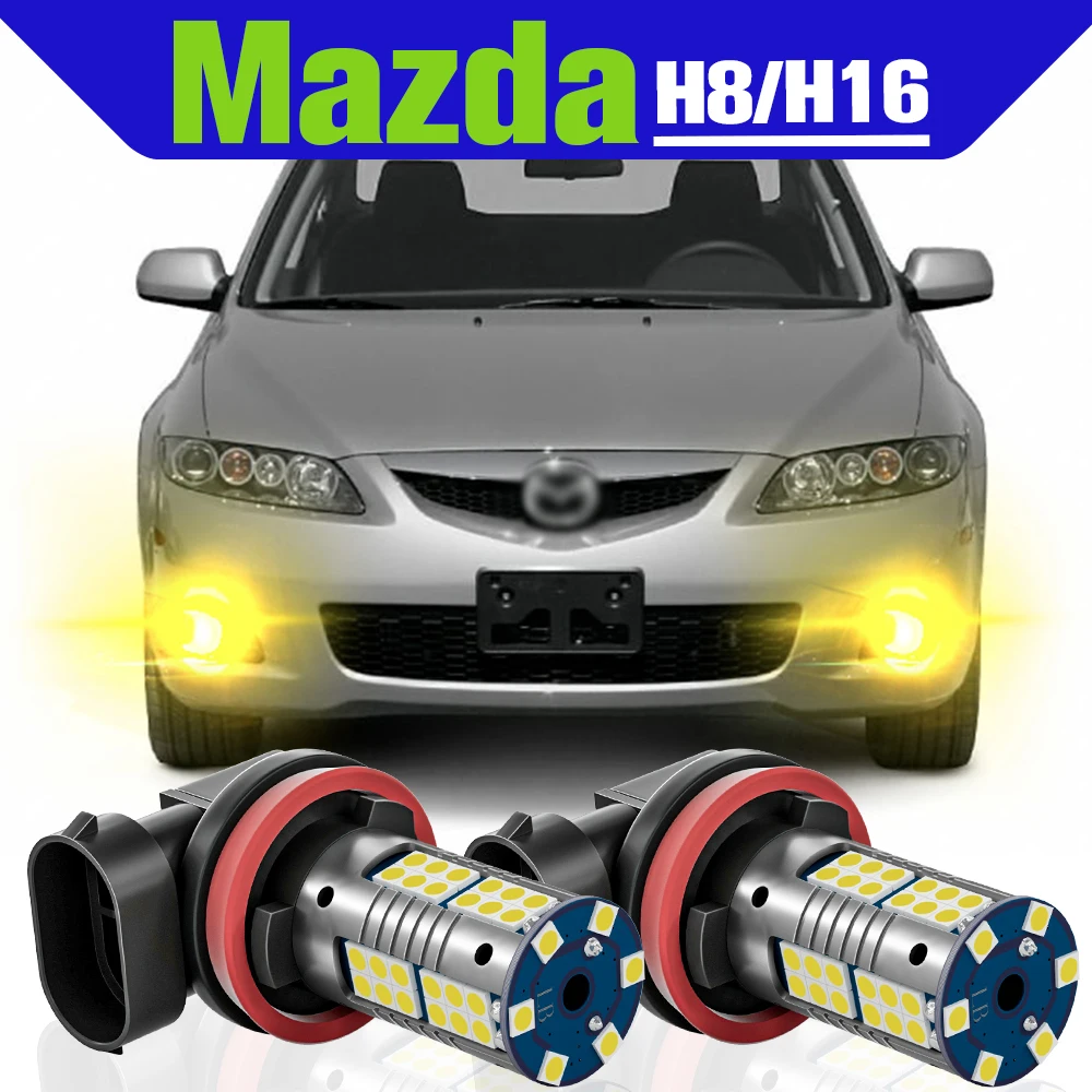 

Fog Light Accessories 2x LED H11 Lamp For Mazda 2 3 bl bm bn 5 6 gh RX-8 MX-5 Miata CX-7 CX7 CX-9 CX-5 CX5 Atenza