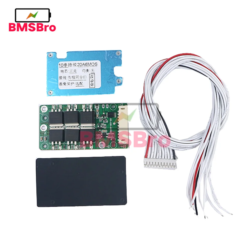 10S 36V 20A 18650 21700 Lipo Li-ion Lithium Battery Pack BMS PCB Circuit Protection Board for  Electric Bicycle