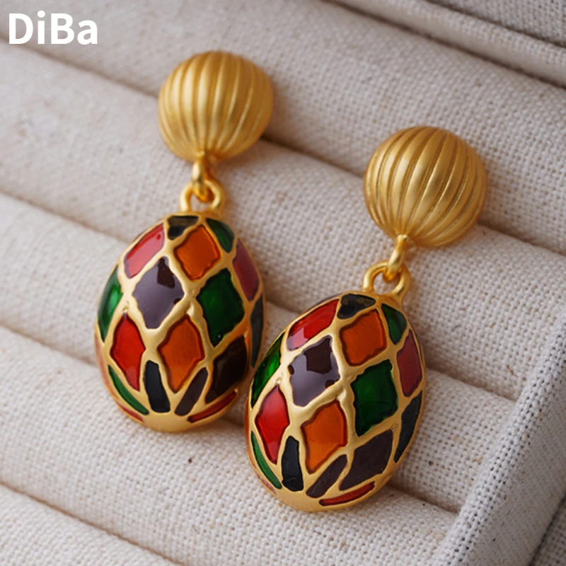 

Modern Jewelry Colorful Balloon Drop Earrings Hot Sale Popular Style Metal Enamel Women`s For Party 2024 Trend New Accessories