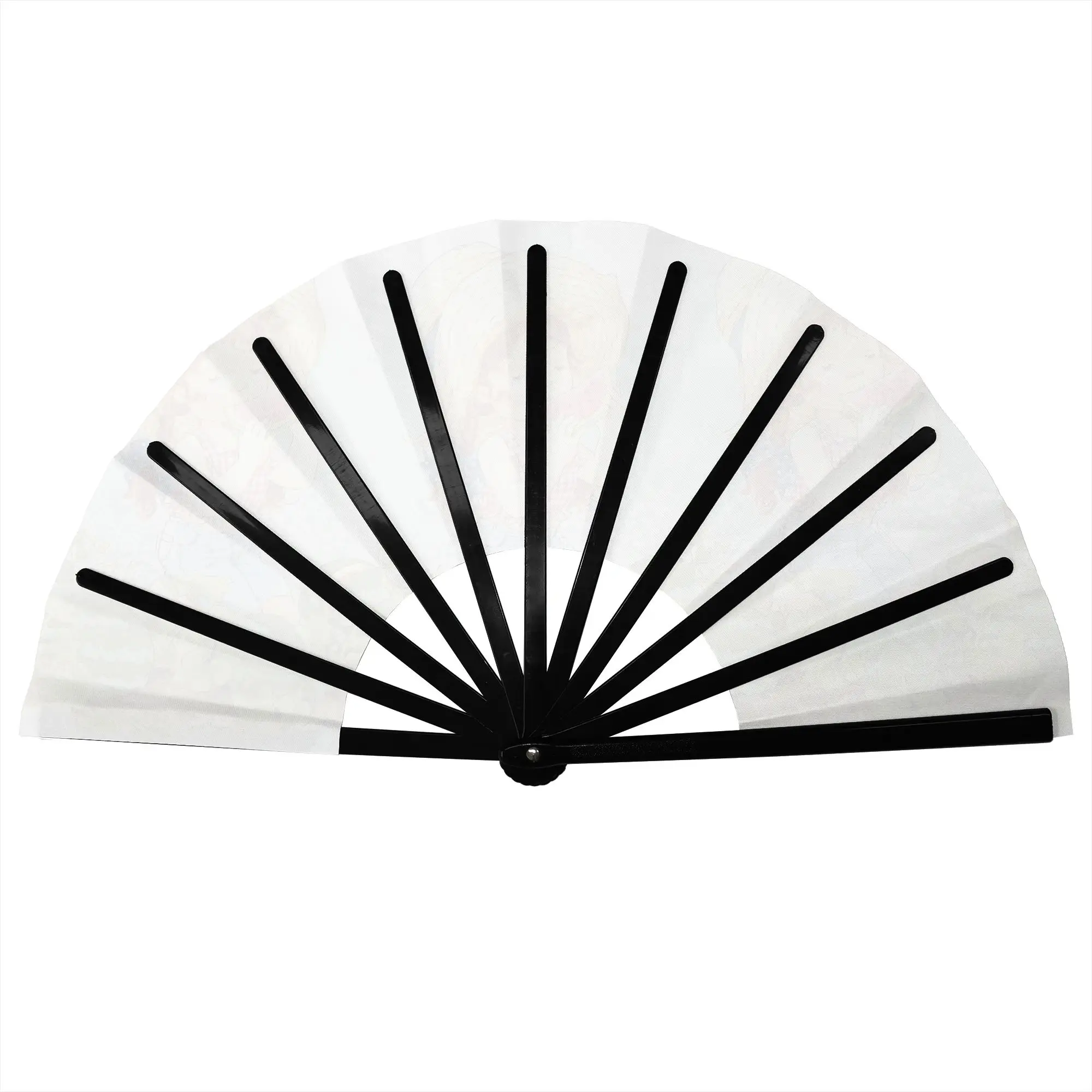 S-Sarah Manga Kay   Folding Hand Fan Custom Children's Painter Polyester Fabric Fan Cool Summer Accessory Decorative Fans