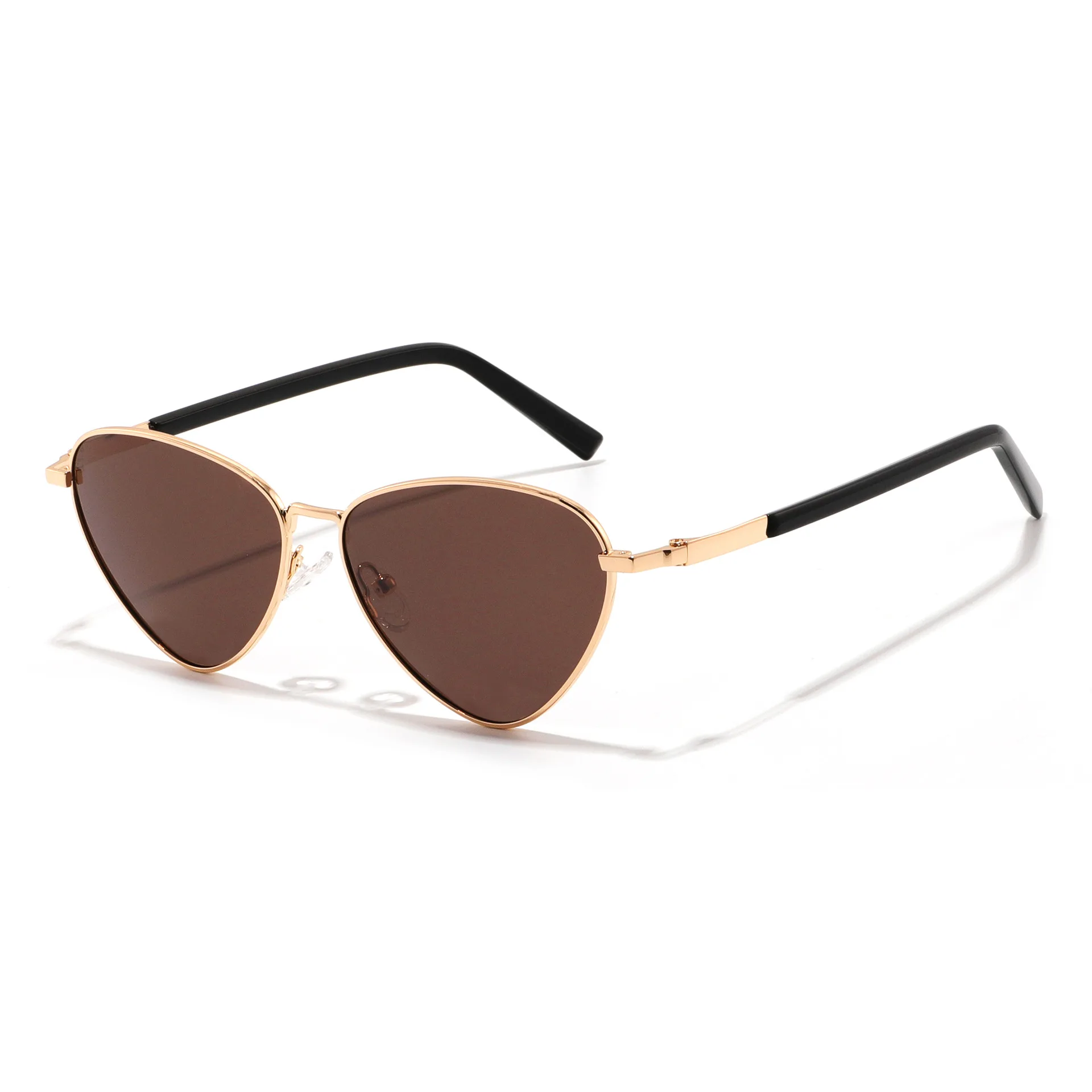 

Fashion Cat Eye Metal Sunglasses 2025 Simple Beach Sunshade Sunglasses Internet Famous Same Style Sunglasses Oculos De Sol UV