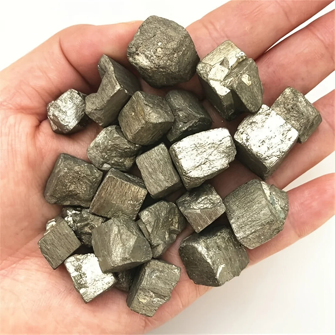 Natural Untreated Pyrite Cube, Rough Pyrite Cube Mineral Specimen, Fountain decoration, Home Decor and Office Decoration