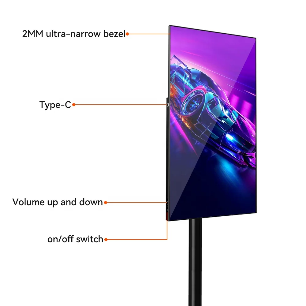24 32 Inch Battery-Power Android In Cell Lcd Touch Screen Gym Gaming Live Room Smart Tv With Removable Scroll Wheels