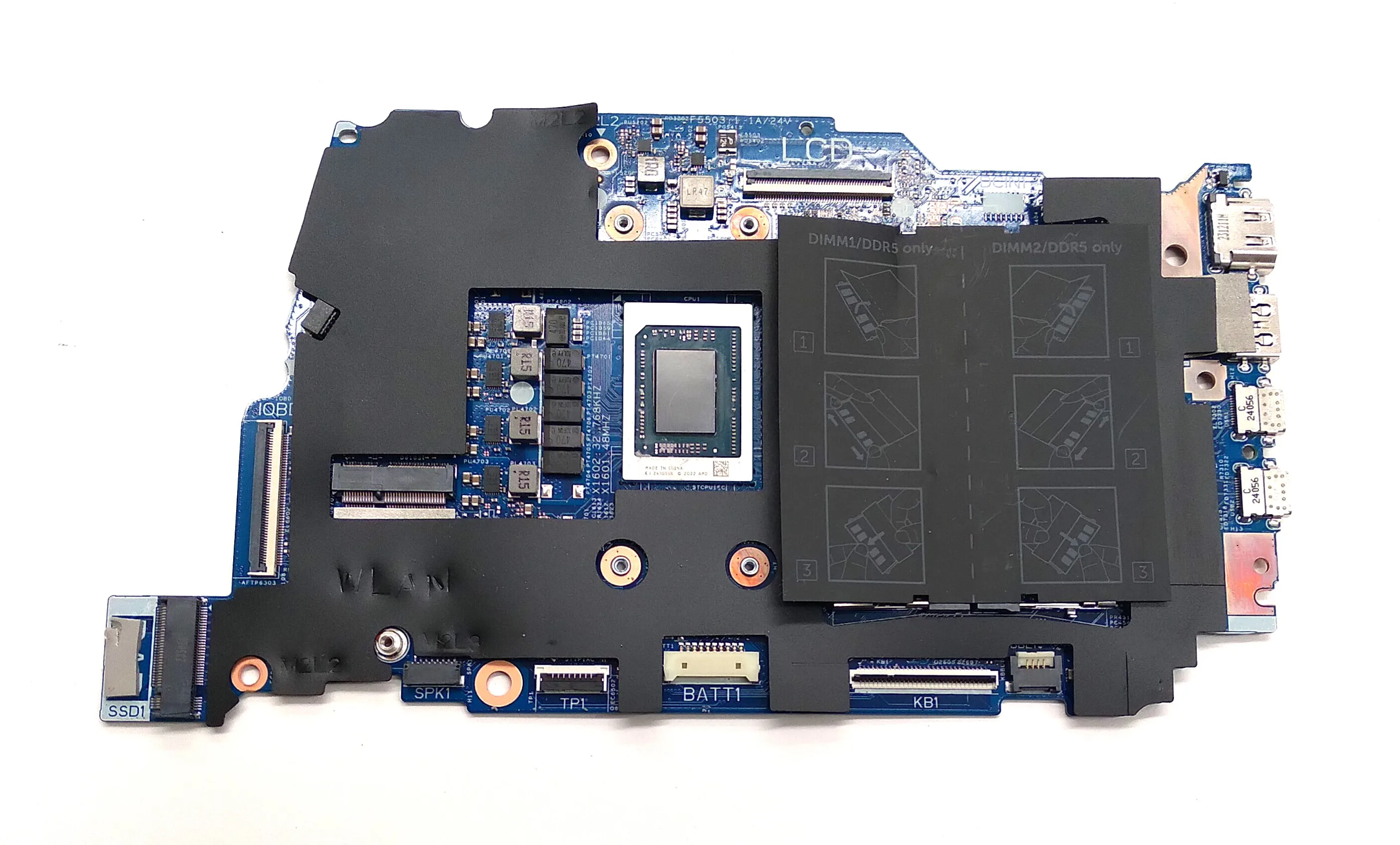 

Dell MT90K Inspiron 14 7445 2-in-1 Laptop Motherboard - AMD Ryzen 7 8840HS CPU - Integrated Graphics - - Used-Like New