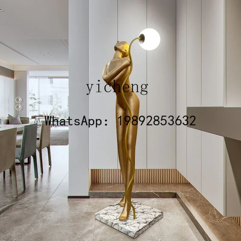 X7 Creative Human Figure Art Sculpture Floor-standing Exhibition Hall Large Figure Decoration