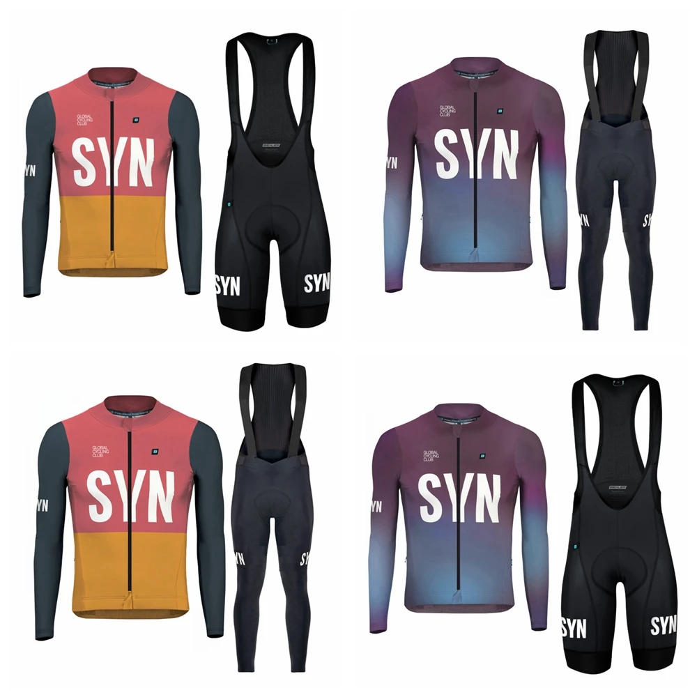 SYN free-spirited series long-sleeved cycling jersey suit 2025 spring casual match Bicycle Clothing Riding Bike Set