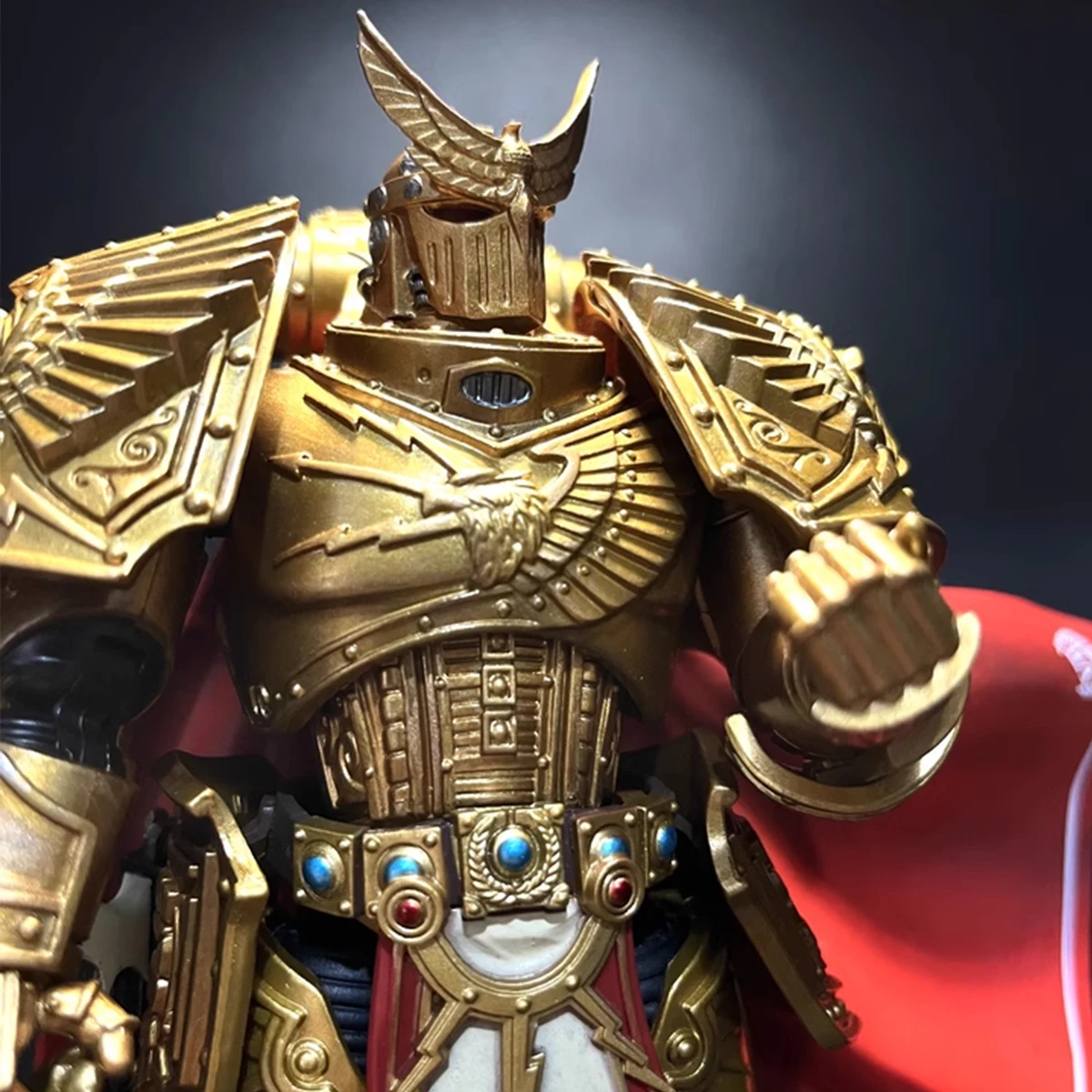 JOYTOY Warhammer 40K Action Figure Imperial Fists Rogal Dorn Anime Beeldje Primarch van de Vllth Legioen Collector Model Speelgoed