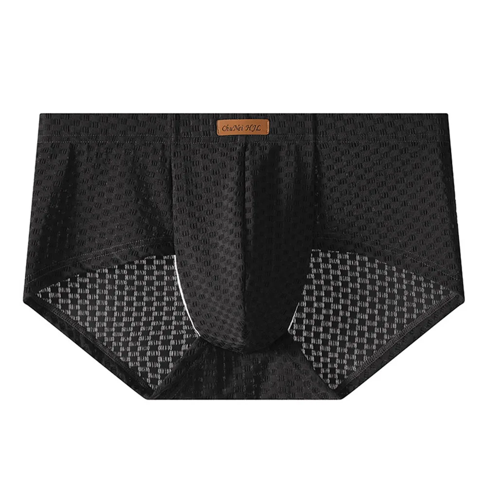 

Sexy Mens Briefs Ice Silk Breathable Hombre Panties Shorts Underpants U Bulge Pouch Male Breathable Underpants