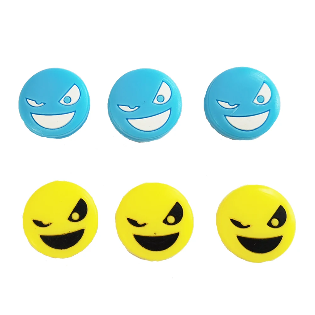 12 pcs tennis dampener shock absorber  New Design Custom Smiley Face to Reduce Tennis Racket Vibration Dampeners