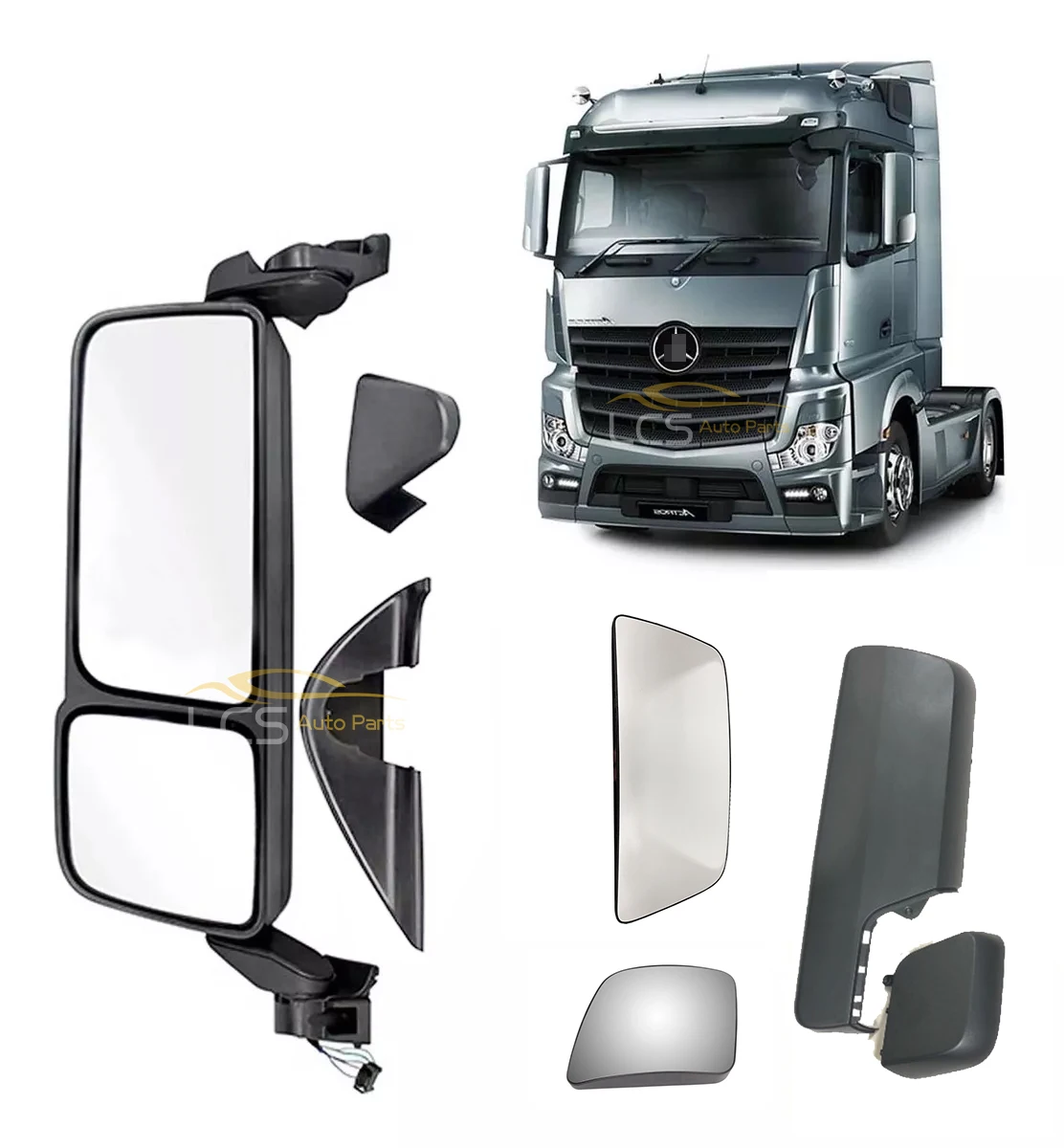 Main Mirror Heated Glass Cover Wide Angle Mirror Glass Lens Cover For Mercedes Actros MP4 Left Right Hand