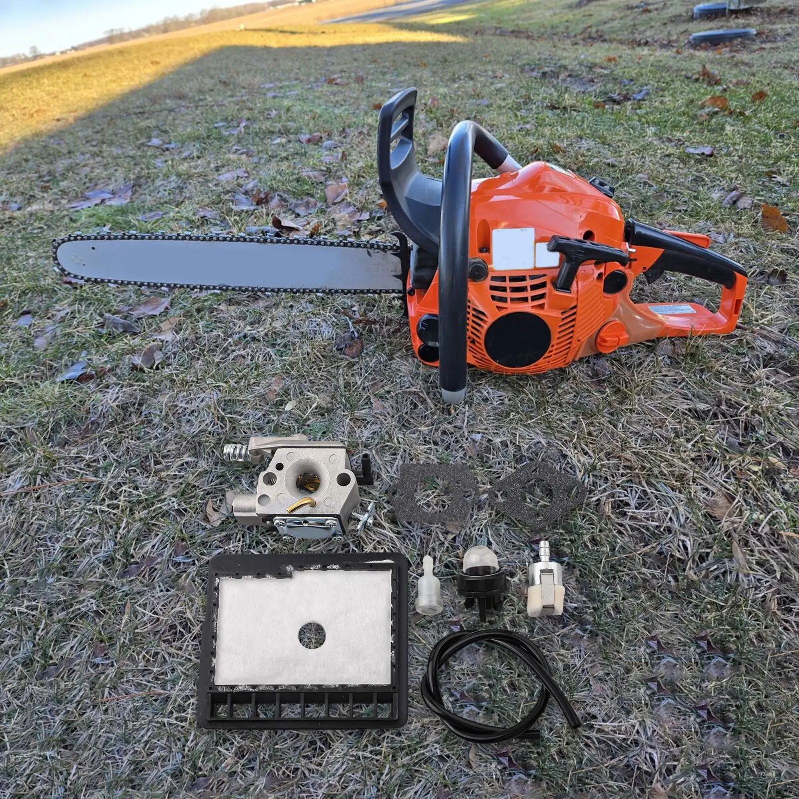 Replacement Air Filter and Carburetor Kit for For Echo Chainsaws CS300 CS301 CS305 Essential Tools for Performance Improvement