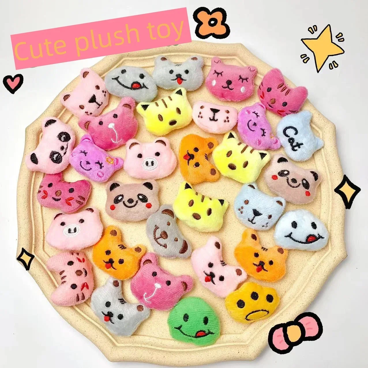 10/20PCS Dolls and 32MM Twisted Egg Mini Claw Machine Toy Accessories Cute Animal Plush Dolls for Kids Arcade Crane Machine Gift