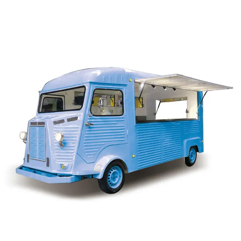 Elektrische Vintage Food Truck Pizza Süßigkeiten Cupcakes stehen Lebensmittel Van Grill Donut Catering Anhänger Saft Desserts Eis Eis Eis wagen