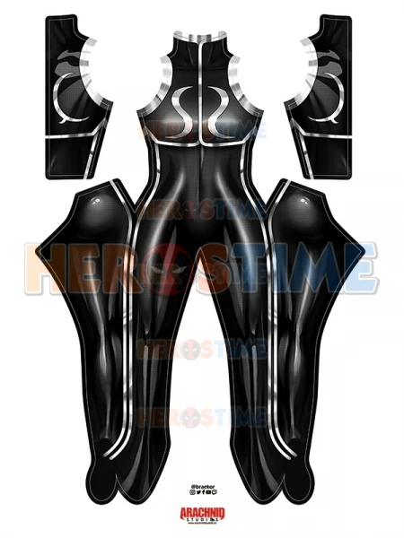 

Halloween Black Chun-Li Game Woman Girls Superhero Cosplay Costume No Sleeves Spandex Bodysuit Zentai Suit Adult Kids Jumpsuit