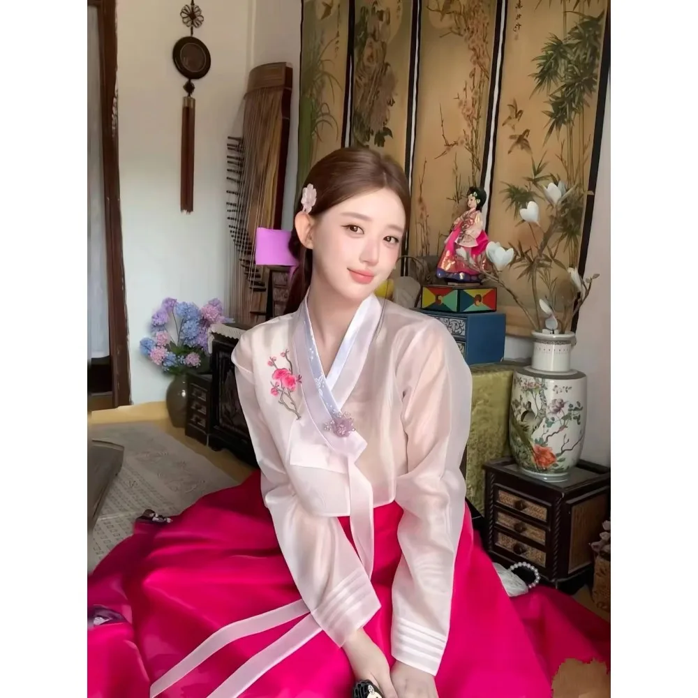 Korean Women Hanbok Dress Princess Photography Wedding Performance Dance Costume