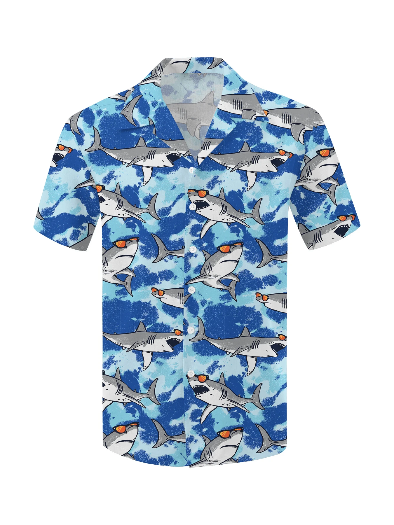 Camisa hawaiana con estampado de llama para hombre, Top informal de manga corta, solapa para vacaciones en la playa, ropa de gran tamaño, verano, 2024