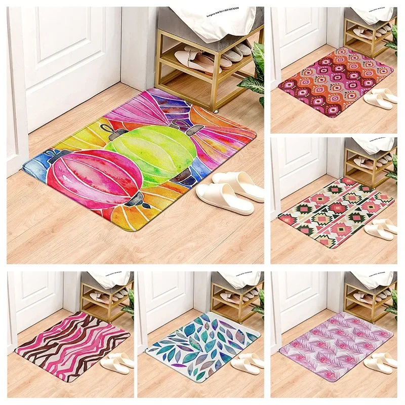 Anti-slip Bath Mat Bathroom Small Rug Shower Mat Decorative Absorbent Foot Mat Bedroom Balcony Room Mat Boho toilet rug Kitchen