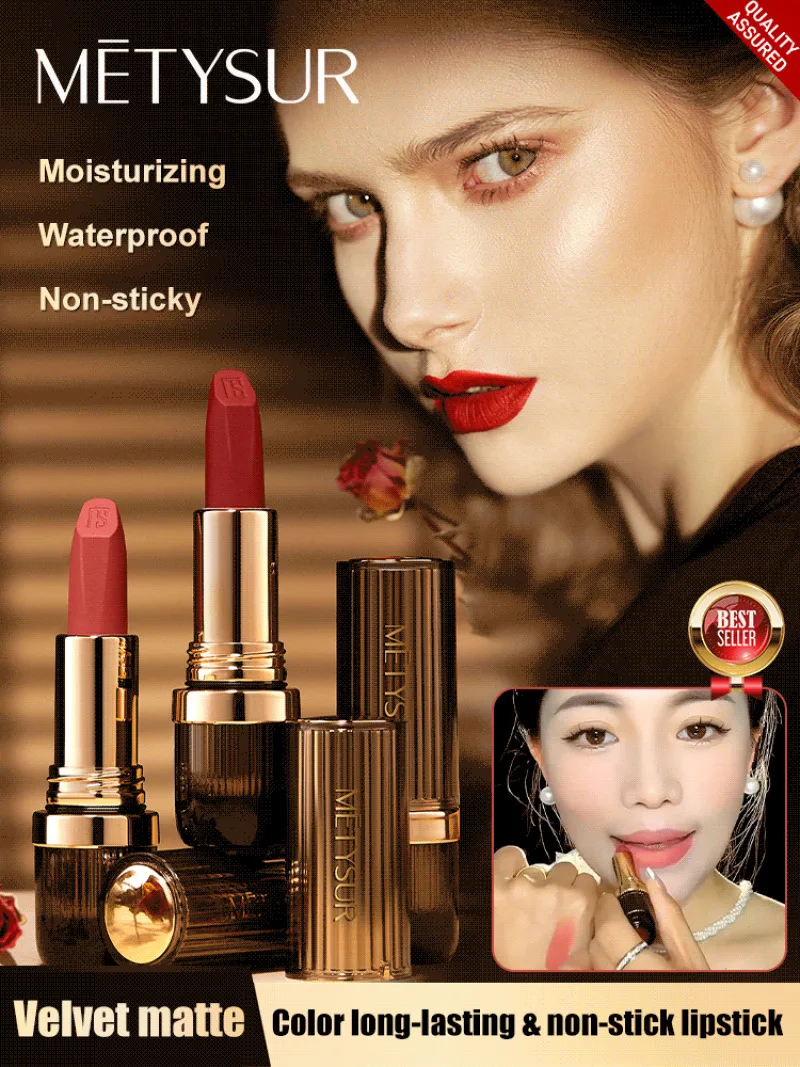 Mousse opaca e leggera Non staying Cup Rossetto Velluto opaco Non sbiadisce Rossetto bianco autunno/inverno Rossetto cosmetico per donna