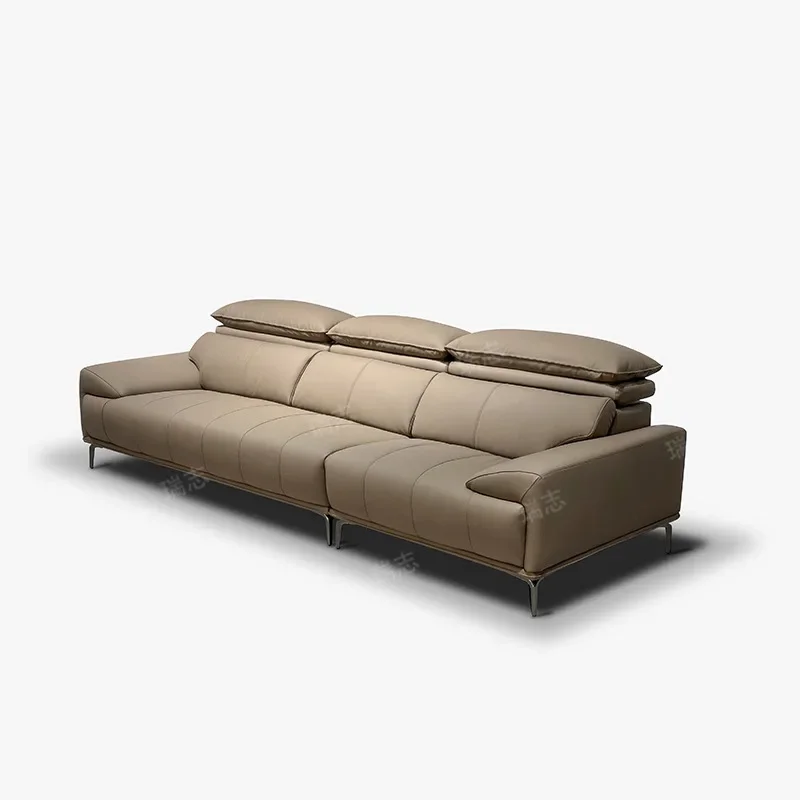 

Диван-клавиатура с высокой спинкой и регулируемым подголовником, кожаный, функциональный, итальянский, легкий люкс, для гостиной