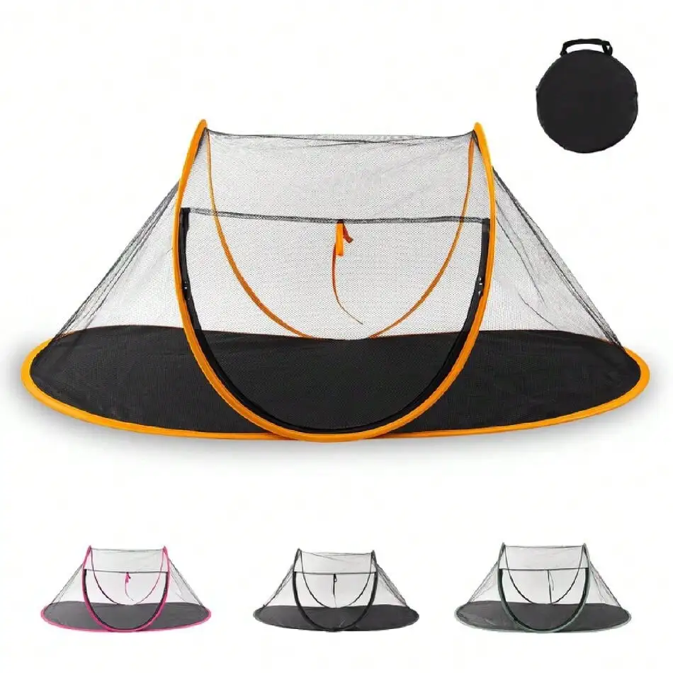 

Portable Cat Tent For Bearded Dragon, Dogs And Small Animals, Cat Outdoor Tent With Foldable Bag(Orange)