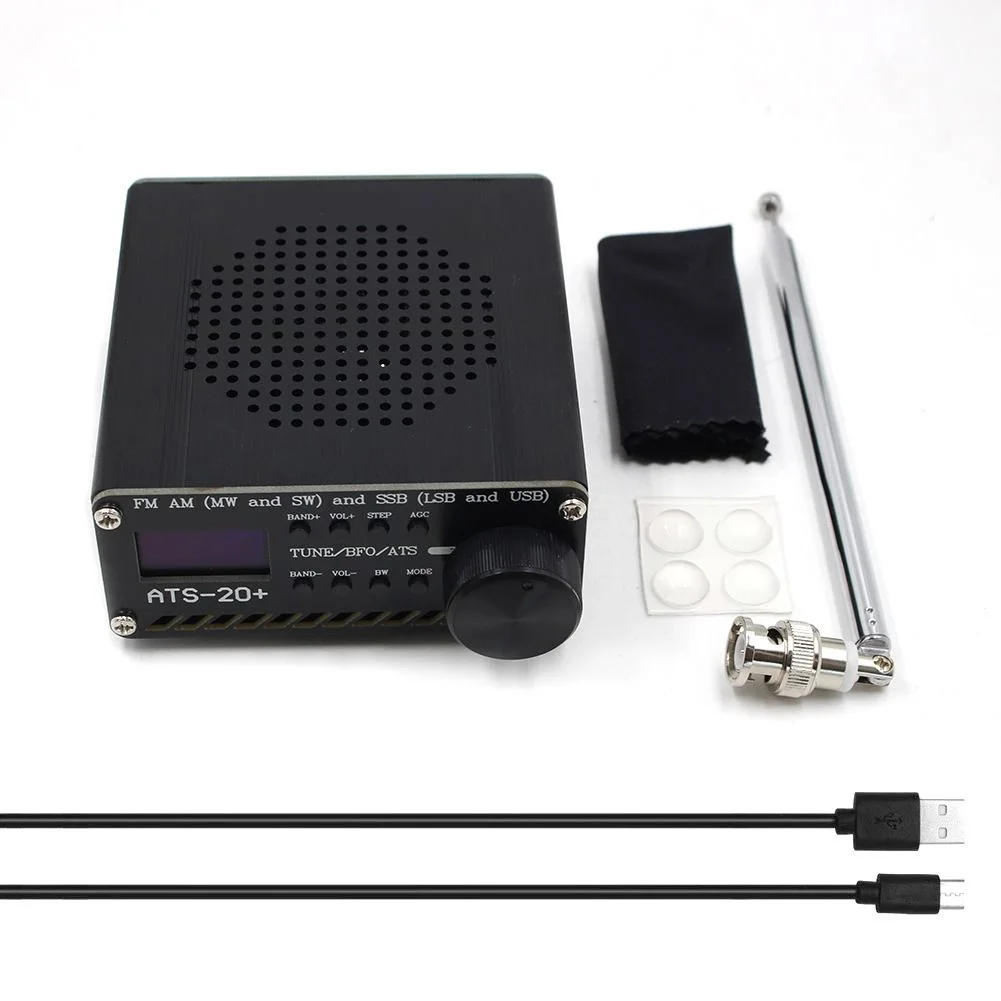 ATS20+Si4732 Full Radio Receiver with Multiple Audio Bandwidth Filters and for FM AM for mw SW SSB (LSB and USB) Frequencies