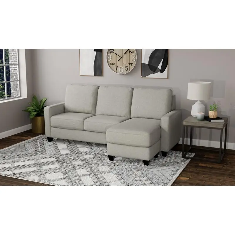 Gray Reconfigurable Sectional Sofa with Modular Design for Versatile Living Room Seating