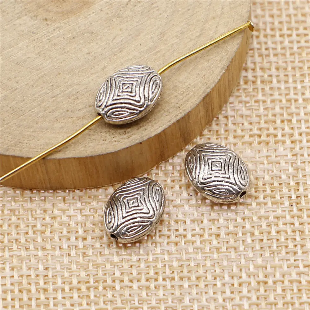 Image of Geschenke für Paare, Schmuck, gravierte kleine Lochperlen, Abstandshalter, Zubehör, Teile