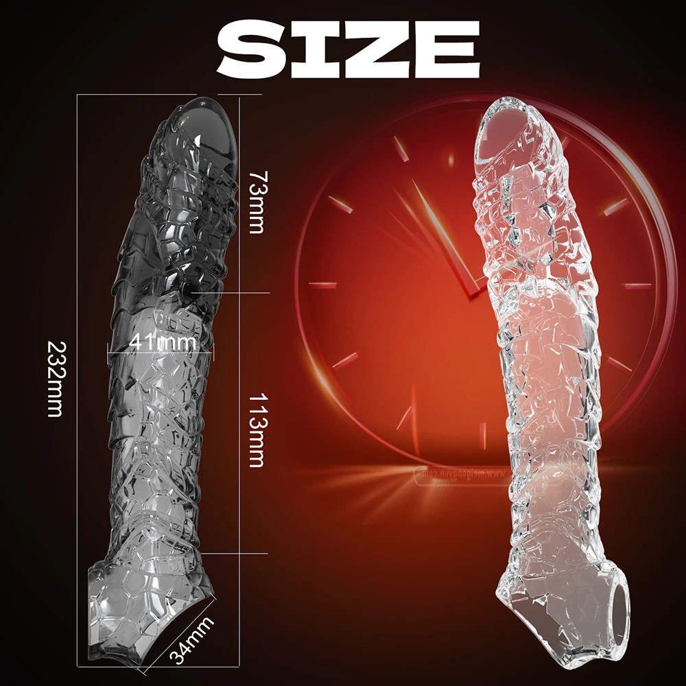 Vibrator for Men Penis Enlargement Sleeve Cover Case Cock Header Enlargement Extension Enhancement Men Sex Toy Silicone Condom - Image 6