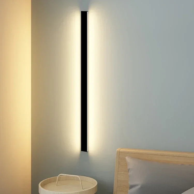 

Modern LED Wall Lamp Lights Simple Nordic Minimalist Long Strip Bedroom Bedside Backgroun Wall Stairwell Aisle Decorationd Lamp