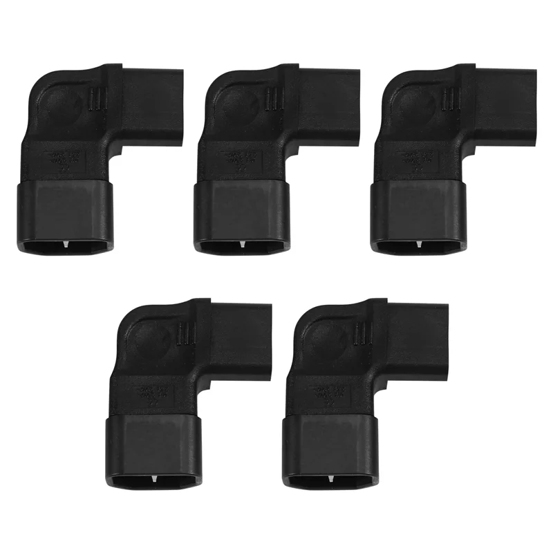 Power IEC 320 C14 To C13 AC Adapter 3Pin Male To Female Extend Left Angle AC Converter 3Pin IEC 320