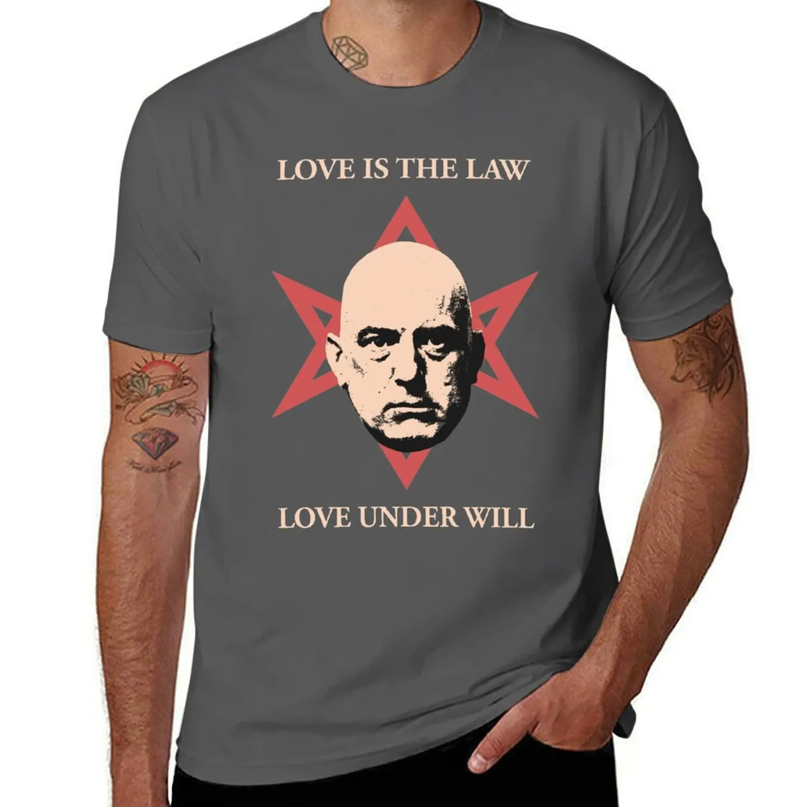 

Aleister Crowley T-Shirt t shirts for man graphic funny man t shirt luxury man t shirts for men casual T-Shirt