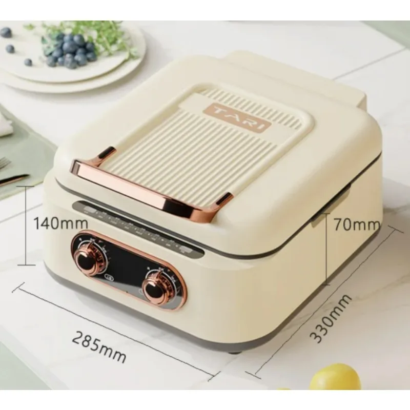 【Hot】2 In 1 Electric Hot Pot BBQ Grill 1800W Multifunction Portable Home Foldable Non-Stick Split Pot Smokeless Barbecue Pan